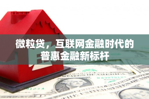 葫芦岛微粒贷，互联网金融时代的普惠金融新标杆