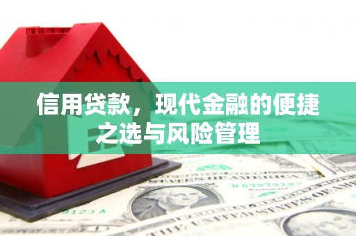 葫芦岛信用贷款，现代金融的便捷之选与风险管理