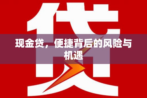 葫芦岛现金贷，便捷背后的风险与机遇