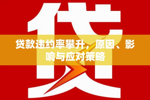 葫芦岛贷款违约率攀升，原因、影响与应对策略