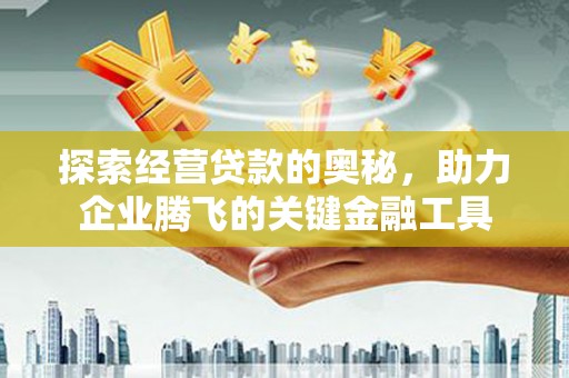 葫芦岛探索经营贷款的奥秘，助力企业腾飞的关键金融工具