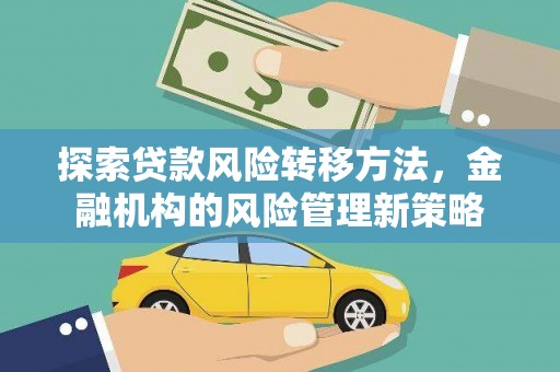 葫芦岛探索贷款风险转移方法，金融机构的风险管理新策略