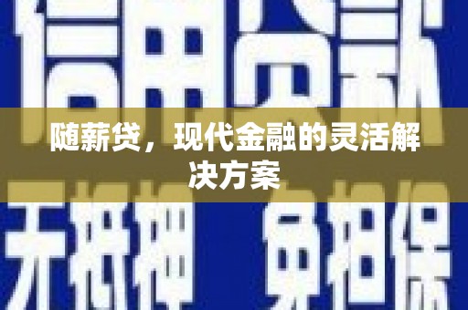 葫芦岛随薪贷，现代金融的灵活解决方案
