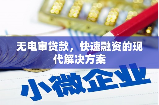葫芦岛无电审贷款，快速融资的现代解决方案