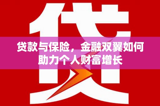 葫芦岛贷款与保险，金融双翼如何助力个人财富增长