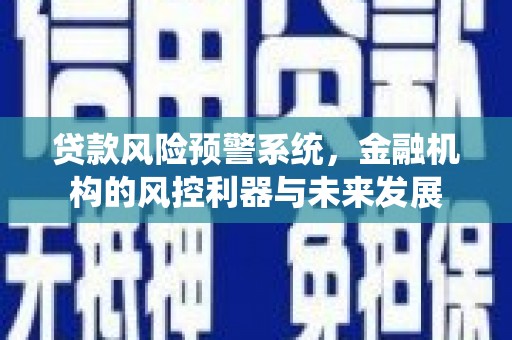 葫芦岛贷款风险预警系统，金融机构的风控利器与未来发展