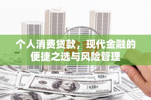 葫芦岛个人消费贷款，现代金融的便捷之选与风险管理