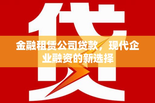 葫芦岛金融租赁公司贷款，现代企业融资的新选择