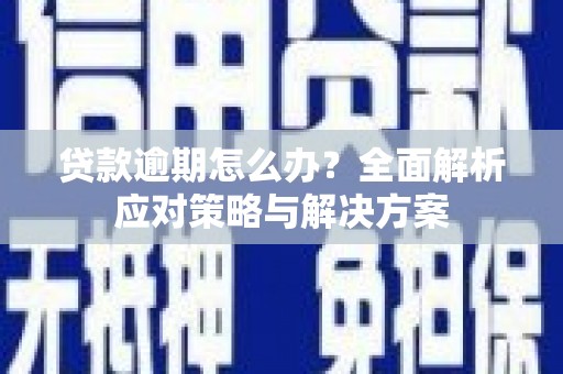 葫芦岛贷款逾期怎么办？全面解析应对策略与解决方案