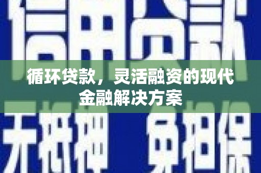 葫芦岛循环贷款，灵活融资的现代金融解决方案