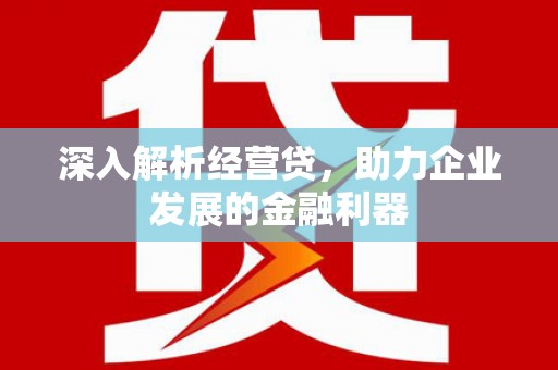 葫芦岛深入解析经营贷，助力企业发展的金融利器