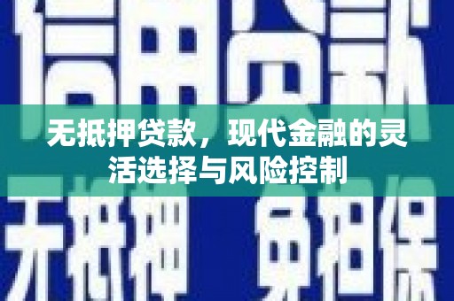 葫芦岛无抵押贷款，现代金融的灵活选择与风险控制
