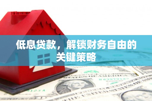 葫芦岛低息贷款，解锁财务自由的关键策略