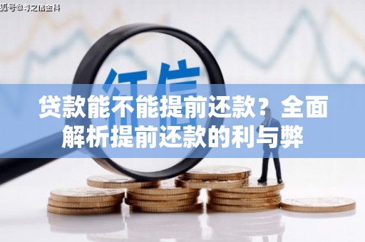 葫芦岛贷款能不能提前还款？全面解析提前还款的利与弊