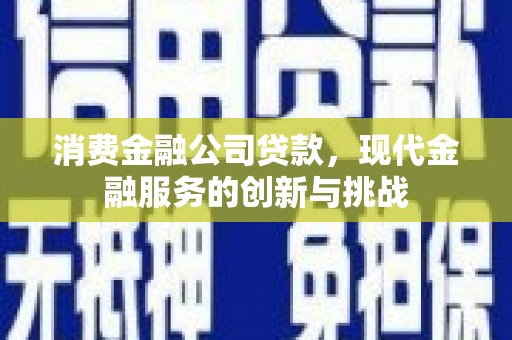 葫芦岛消费金融公司贷款，现代金融服务的创新与挑战