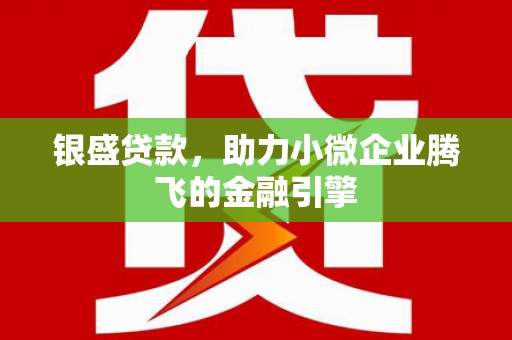 葫芦岛银盛贷款，助力小微企业腾飞的金融引擎