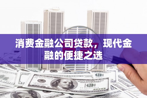 葫芦岛消费金融公司贷款，现代金融的便捷之选
