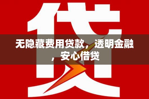 葫芦岛无隐藏费用贷款，透明金融，安心借贷