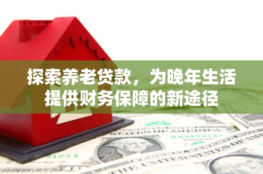 葫芦岛探索养老贷款，为晚年生活提供财务保障的新途径