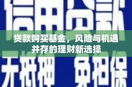 葫芦岛贷款购买基金，风险与机遇并存的理财新选择