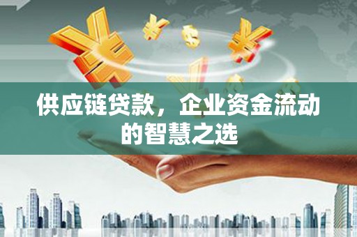 葫芦岛供应链贷款，企业资金流动的智慧之选