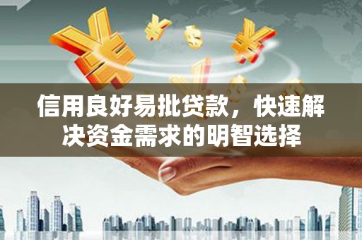 葫芦岛信用良好易批贷款，快速解决资金需求的明智选择