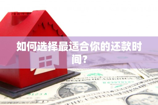 葫芦岛如何选择最适合你的还款时间？