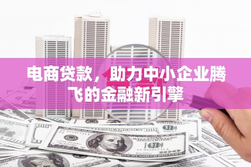 葫芦岛电商贷款，助力中小企业腾飞的金融新引擎