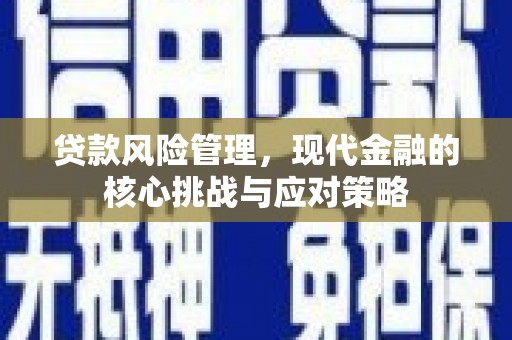葫芦岛贷款风险管理，现代金融的核心挑战与应对策略