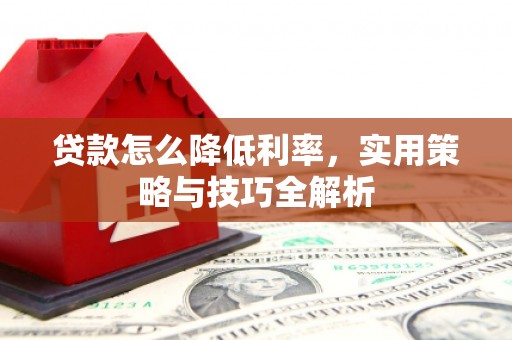 葫芦岛贷款怎么降低利率，实用策略与技巧全解析