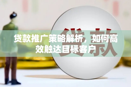 葫芦岛贷款推广策略解析，如何高效触达目标客户