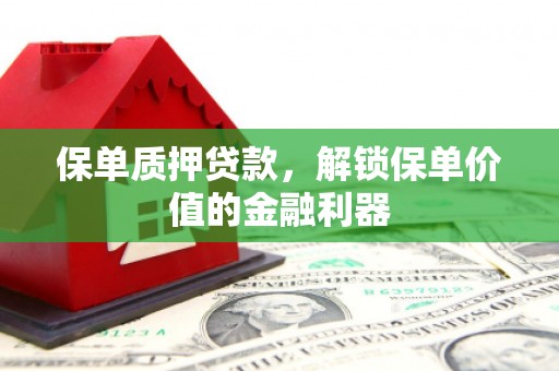 葫芦岛保单质押贷款，解锁保单价值的金融利器