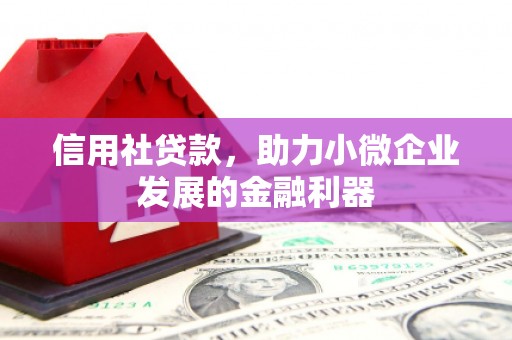 葫芦岛信用社贷款，助力小微企业发展的金融利器
