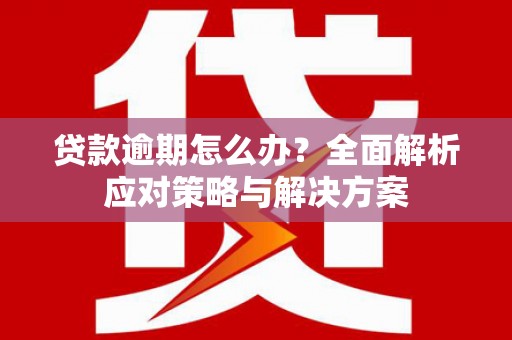 葫芦岛贷款逾期怎么办？全面解析应对策略与解决方案