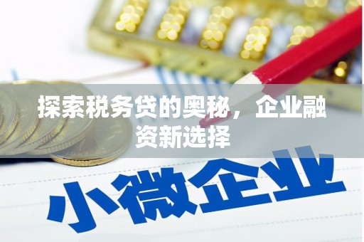 葫芦岛探索税务贷的奥秘，企业融资新选择