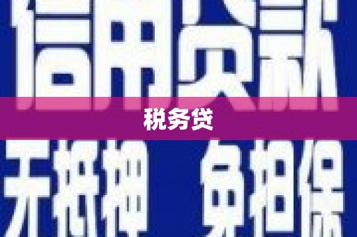 葫芦岛税务贷
