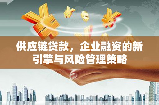 葫芦岛供应链贷款，企业融资的新引擎与风险管理策略