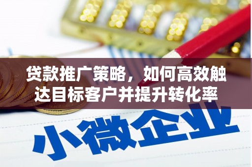 葫芦岛贷款推广策略，如何高效触达目标客户并提升转化率