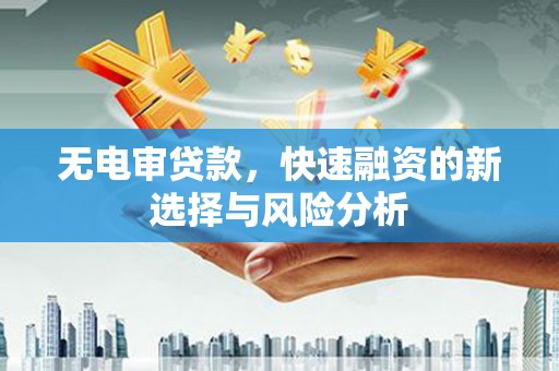 葫芦岛无电审贷款，快速融资的新选择与风险分析