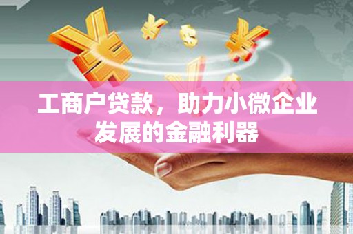 葫芦岛工商户贷款，助力小微企业发展的金融利器
