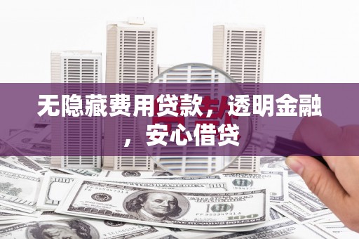 葫芦岛无隐藏费用贷款，透明金融，安心借贷