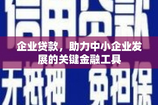 葫芦岛企业贷款，助力中小企业发展的关键金融工具