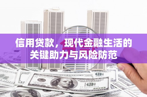 葫芦岛信用贷款，现代金融生活的关键助力与风险防范