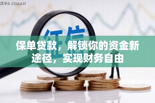 葫芦岛保单贷款，解锁你的资金新途径，实现财务自由