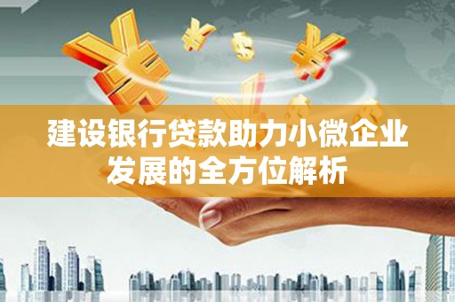 葫芦岛建设银行贷款助力小微企业发展的全方位解析