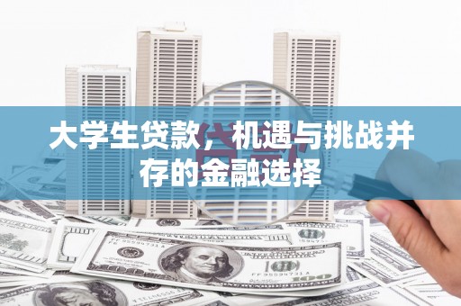 葫芦岛大学生贷款，机遇与挑战并存的金融选择