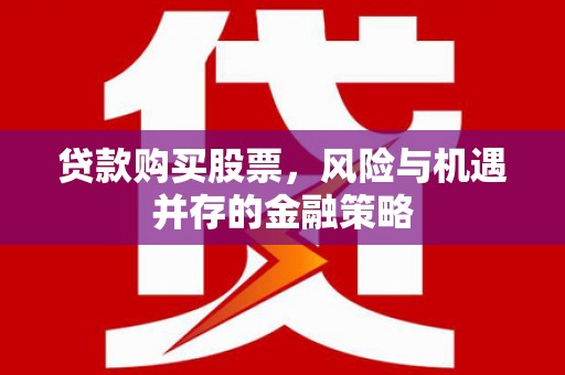 葫芦岛贷款购买股票，风险与机遇并存的金融策略
