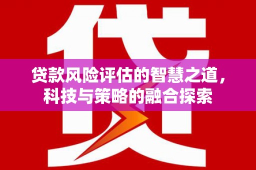 葫芦岛贷款风险评估的智慧之道，科技与策略的融合探索