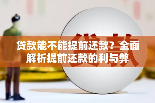 葫芦岛贷款能不能提前还款？全面解析提前还款的利与弊