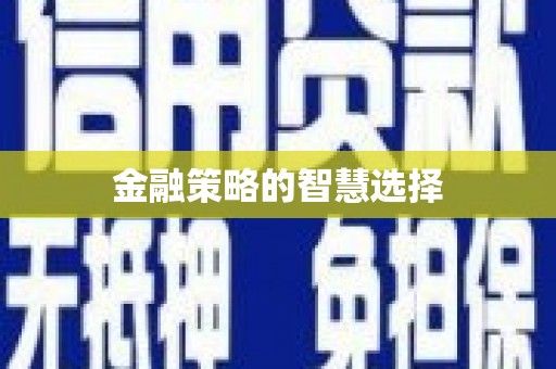 葫芦岛金融策略的智慧选择
